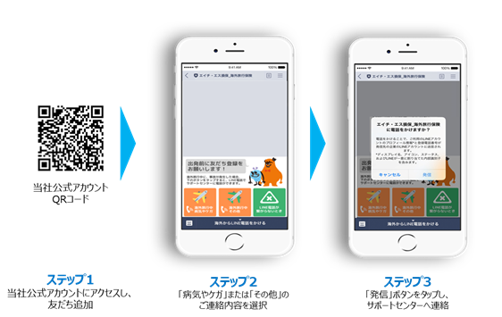 Lineでの電話による事故連絡サービス導入のお知らせ 世界初導入 1 Line Call Api とtwilioを使用した電話サポートを開始